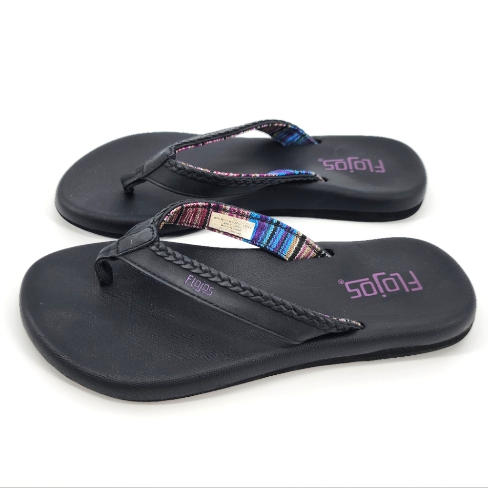 Flojos Flip Flops Sandals Braided Women's 6
